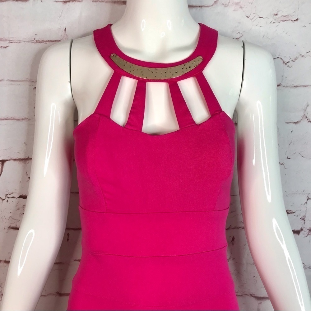 BarbieCore Y2K Hot Pink Bandage Body Con Minidress Size Small - Picture 13 of 15